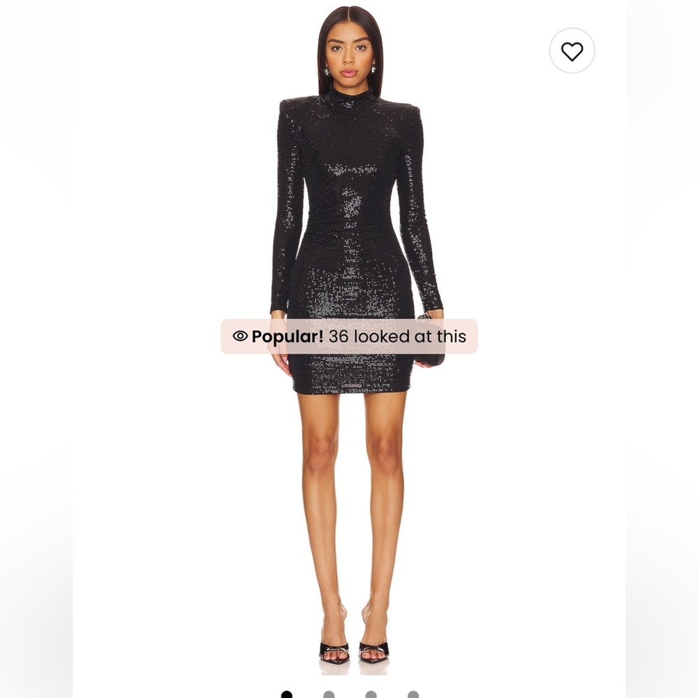 Nookie Seduce Long Sleeve mini in Black